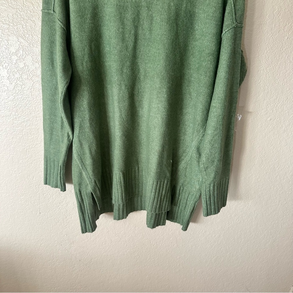 New Free People Phoebe High-Low Tunic Sweater green size XS - Picture 4 of 9